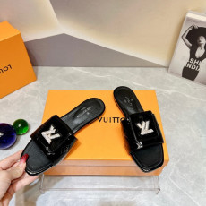 [당일] Louis Vuitton 루이비통 크리스탈 LV로고 모노그램 슬리퍼 93196-6